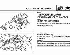 Letak No Rangka Supra X 125 Tahun 2006